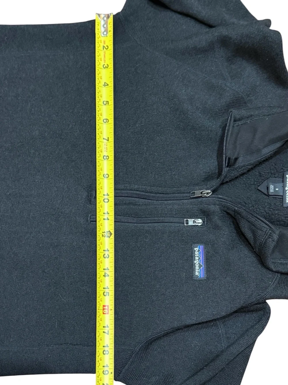 Patagonia Men's Better Sweater 1/4 Zip Pullover Size Small Black